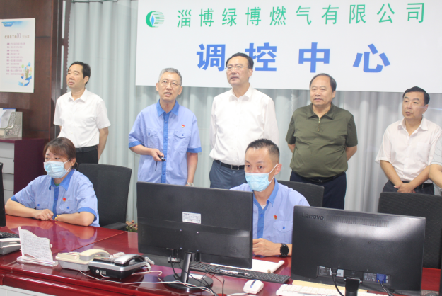 市政府副市長沙向東一行到市能源集團綠博燃?xì)庹{(diào)研督導(dǎo)燃?xì)獍踩ぷ?圖1)